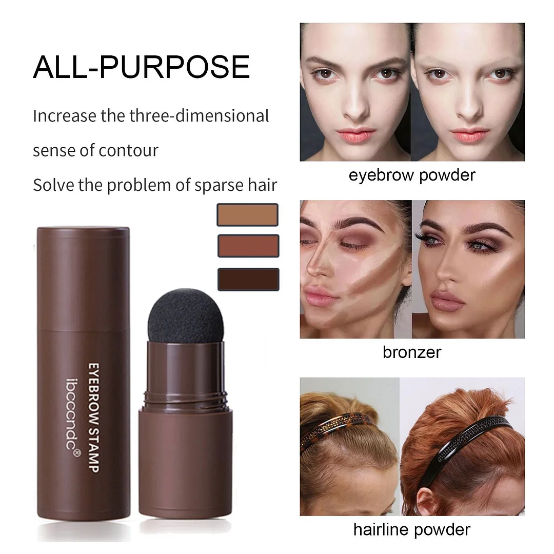 One Step Eyebrow Stamp Shaping Kit Professional Eyebrow Gel Stamp Makeup Kit with 10 Reusable Eyebrow Stencils Eyebrow