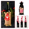 5D DIY Special Shaped Drill Diamond Painting Christmas Bear Wine Bottle Bags Covers Kits
