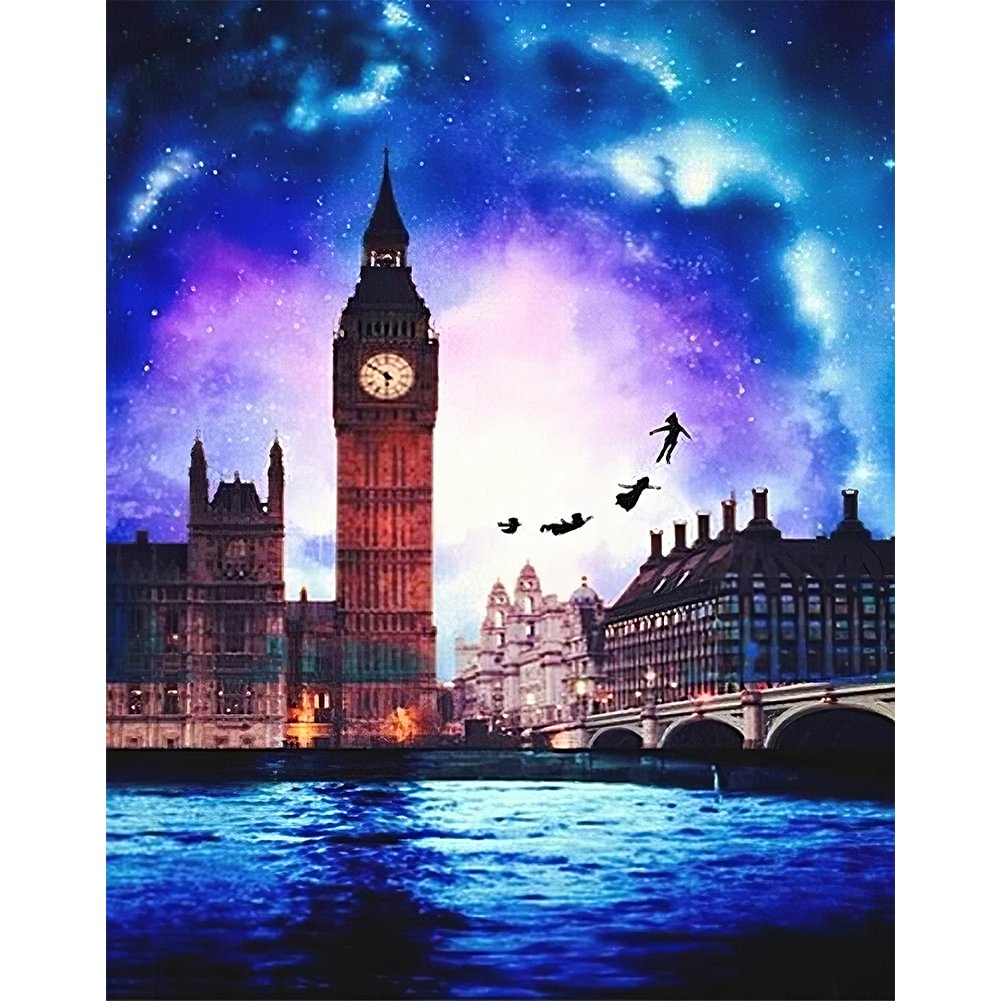 Big Ben Night - Full Round - Diamond Painting(30*40cm)