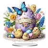 Diamond Painting Acrylic Easter Egg Tabletop Ornaments Decorations for Adult Beginner Home Decor DIY Crafts Gift
