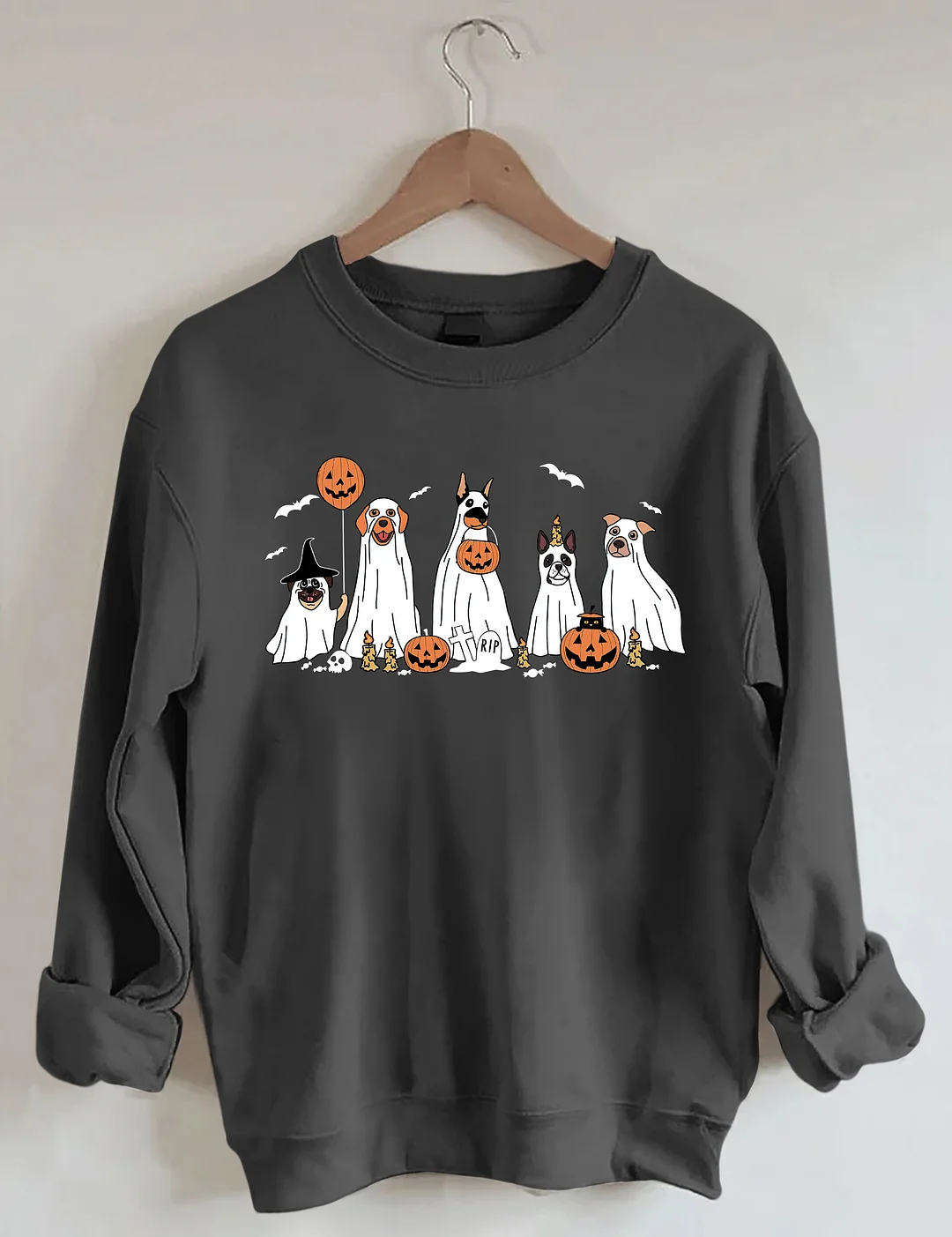 Halloween Ghost Dog Sweatshirt