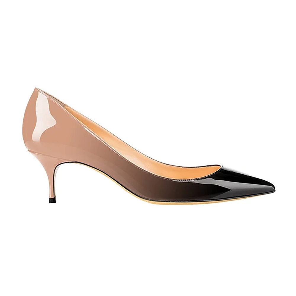2.36" Kitten Heels Pumps Comfortable Women Daily Shoes-MERUMOTE