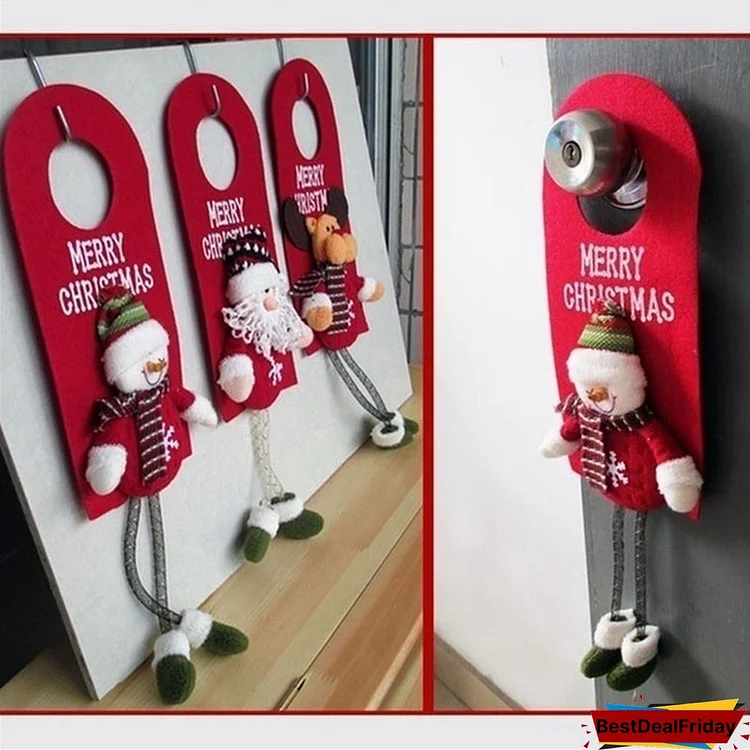 Christmas Decorations Santa Claus Snowman Reindeer Window Door Door Hanging Ornaments Xmas Gifts Holiday