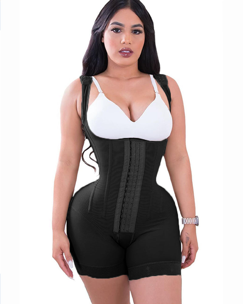 High Compression Shapewear With Hook And Eye Front Closure shaper