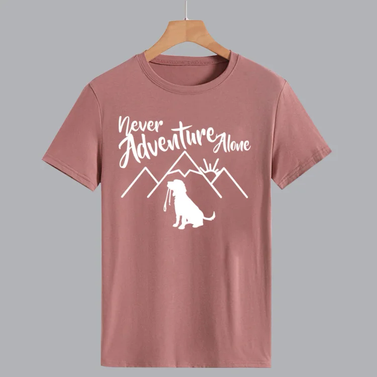 PSL-Never adventure alone T-shirt Tee -011838