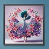 Diamond Painting-DIY Crystal Rhinestone Dancing Girl in Floral Skirt(Box Packaging)