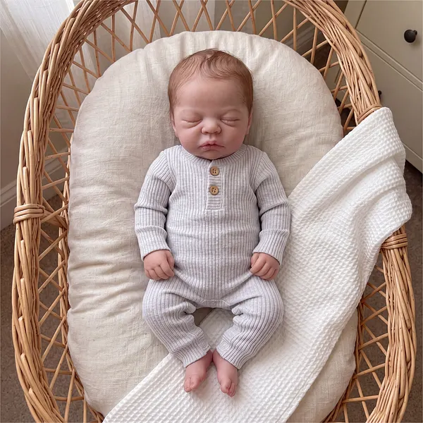 12"/16" Full Body Silicone Reborn Baby Nia — Real-Touch Face