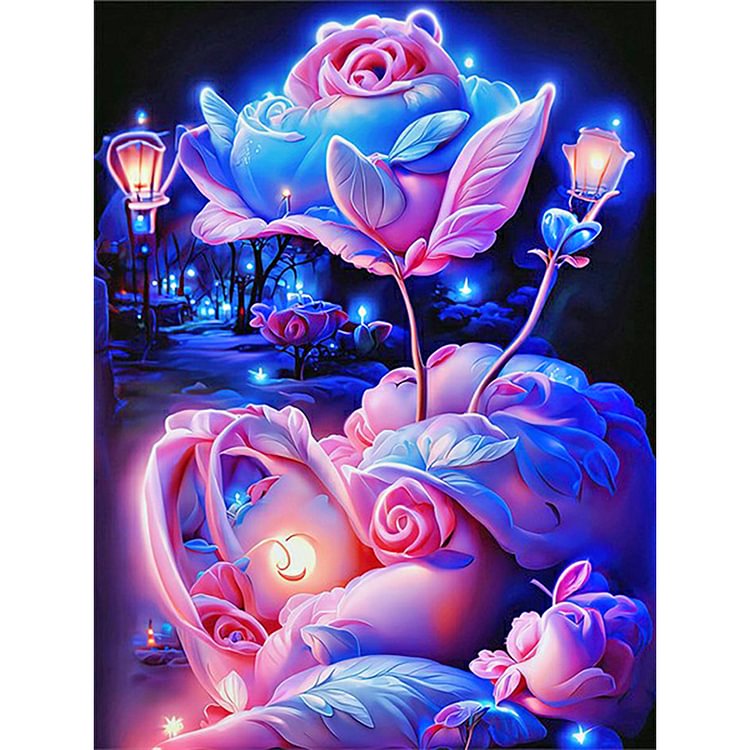 Full Round Drill Diamond Painting - Glitter Rose - 30*40cm