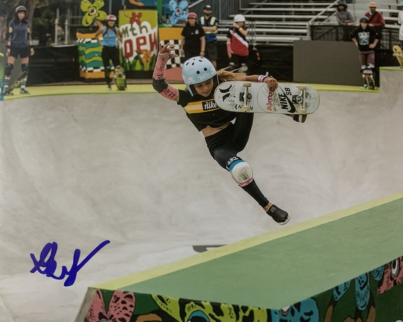 SKY BROWN HAND SIGNED 8x10 Photo Poster painting OLYMPICS SKATEBOARDER RARE AUTOGRAPH COA