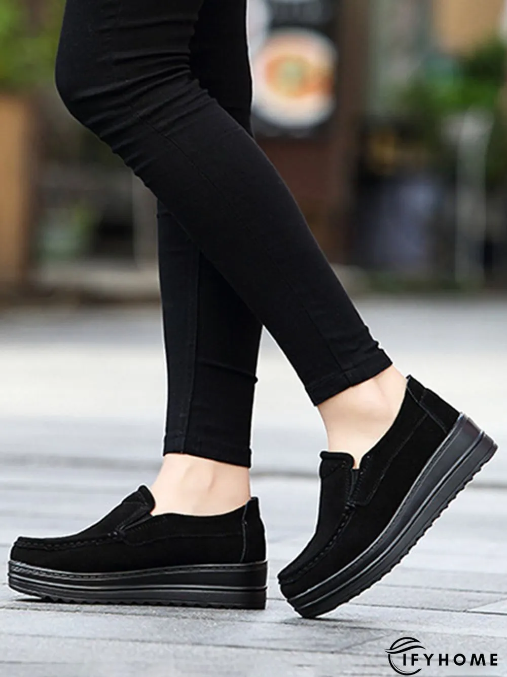 Casual Suede Non-slip Platform Shoes | IFYHOME