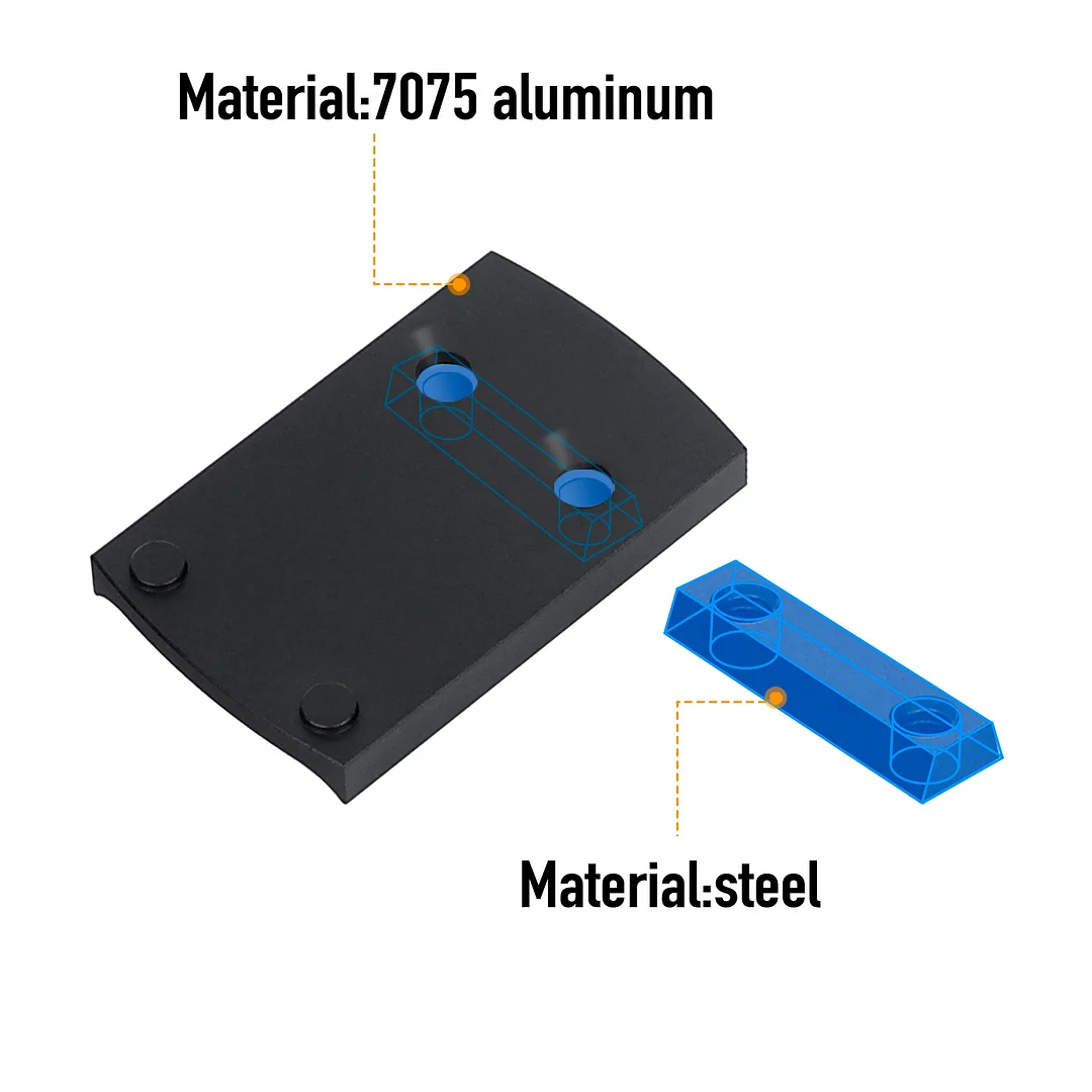 ohhunt® Red Dot Mount for GLock Non MOS Mounting Plate fit 407K 507K EPS