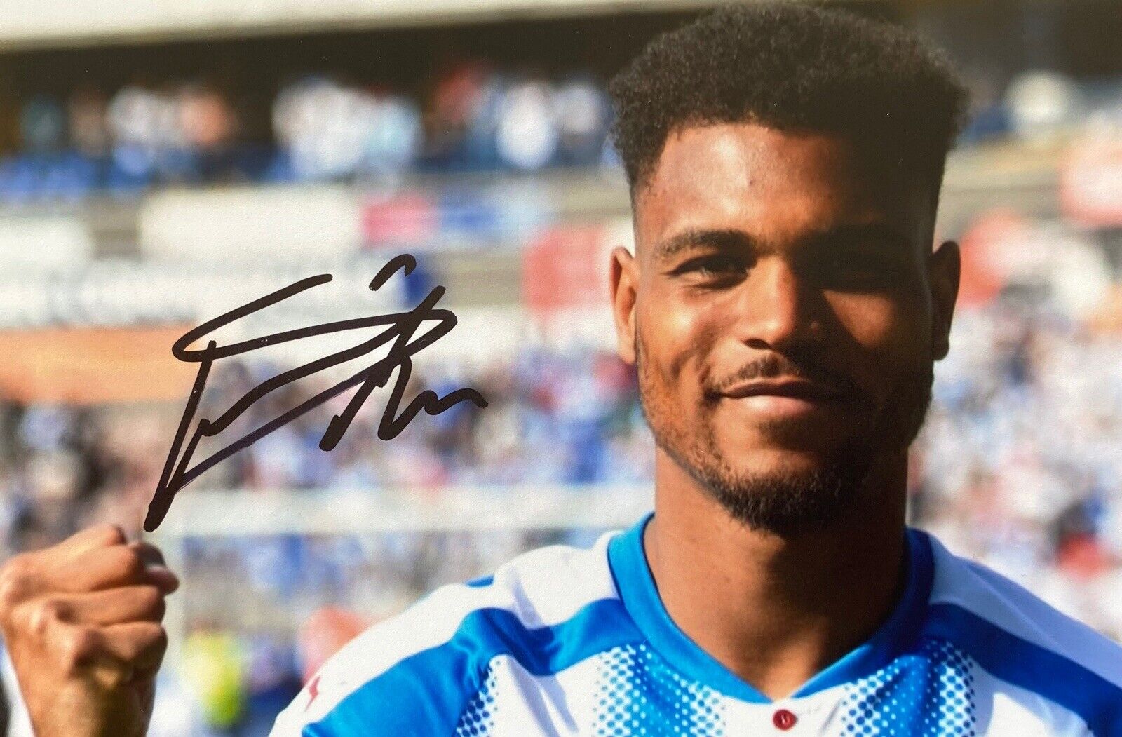 Steve Mounie Genuine Hand Signed 6X4 Photo Poster painting - Huddersfield Town 4