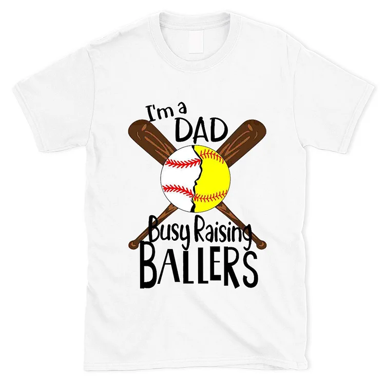 I' m a Dad Busy Raising Ballers Shirt[personalized name blankets][custom name blankets]
