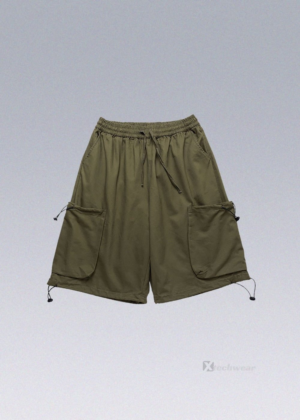 Drawstring Cargo Shorts Techwear - X techwear-x