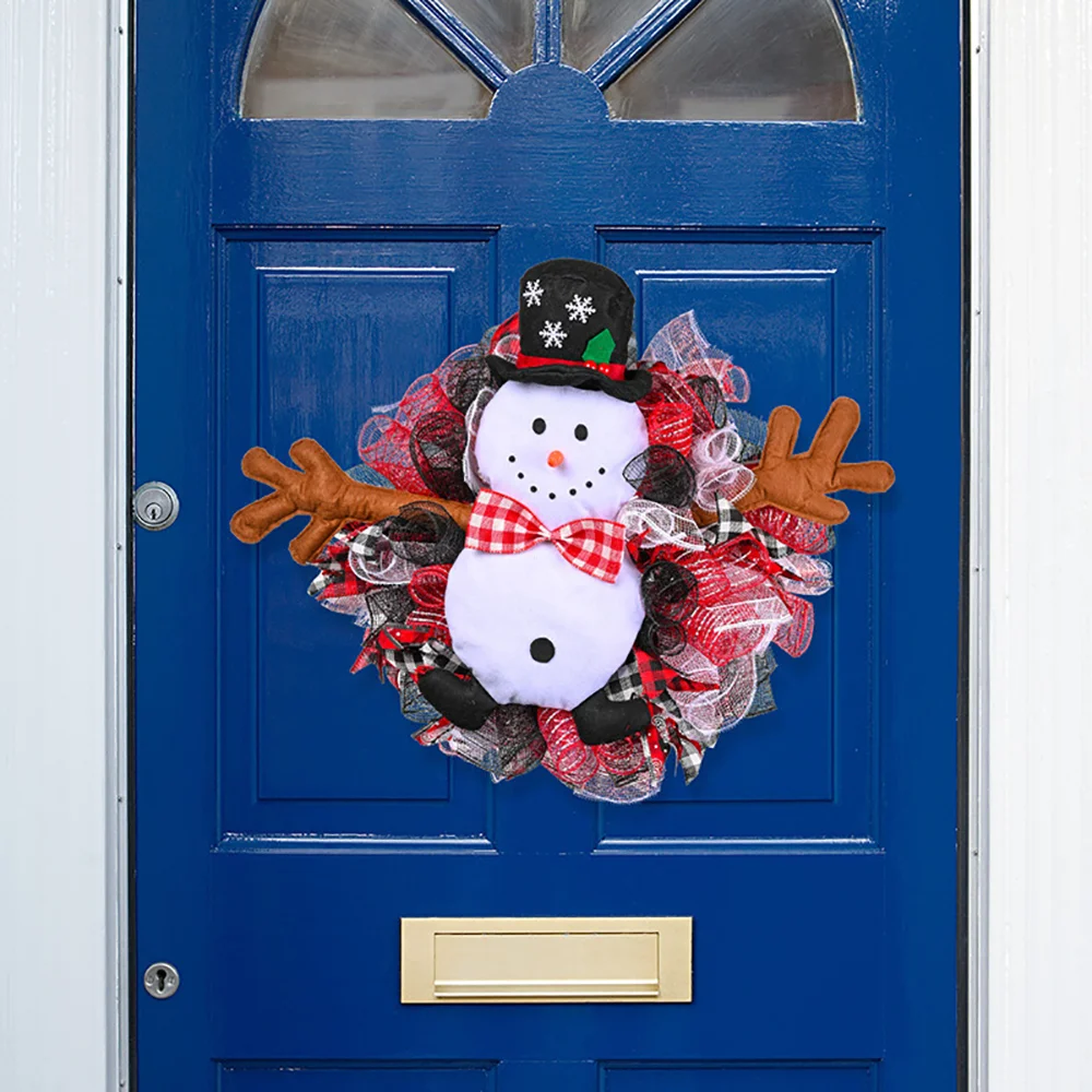 Festive ornaments Christmas stereo snowman ribbon pendant garland