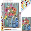 Diamond Painting -DIY Full Square Drill Glass Bottle Daisy