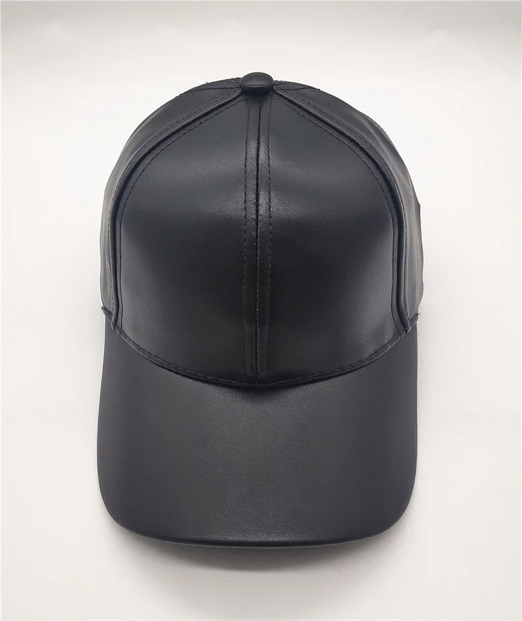 Winter Women Casual Faux Leather Snapback Hat Men Adjustable Artificial leather Baseball Caps Sun Hat Casquette Gorras