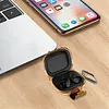 for  Powerbeats Accessories TPU Earphone Case with Safety Lock and Carabiner TPU Shockproof Cover Anti Drop Clear Cover Case Earbuds Accessories