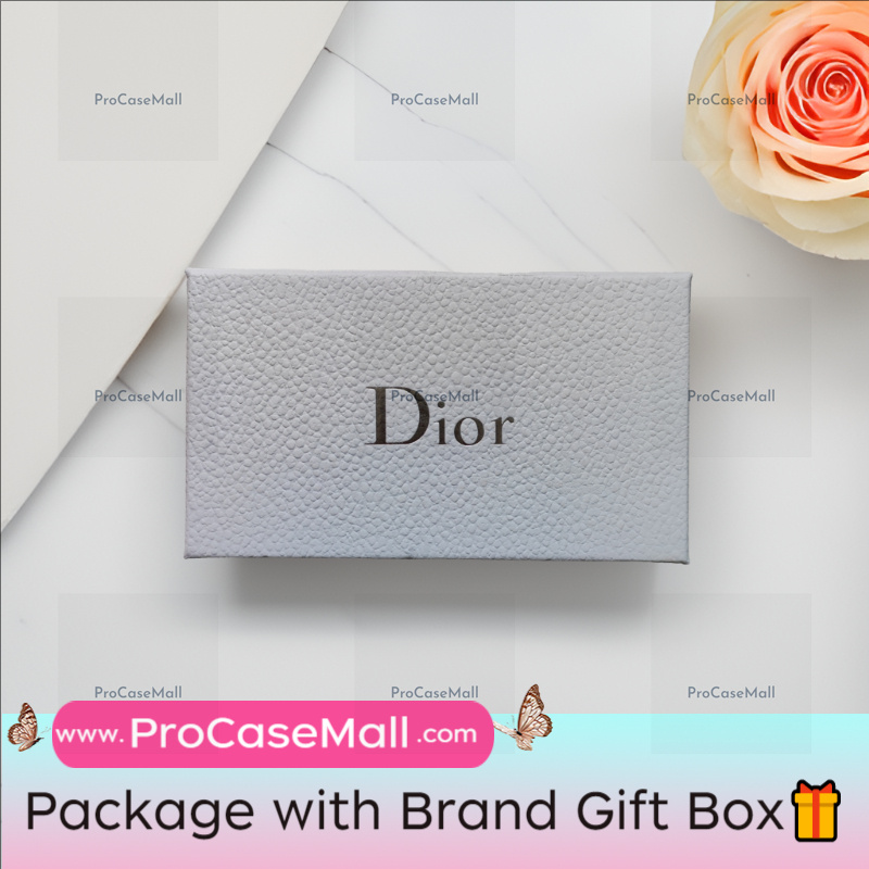 CHRISTIAN DIOR JACQUARD FABRIC MULTI CARD SLOT WALLET CARD HOLDER
