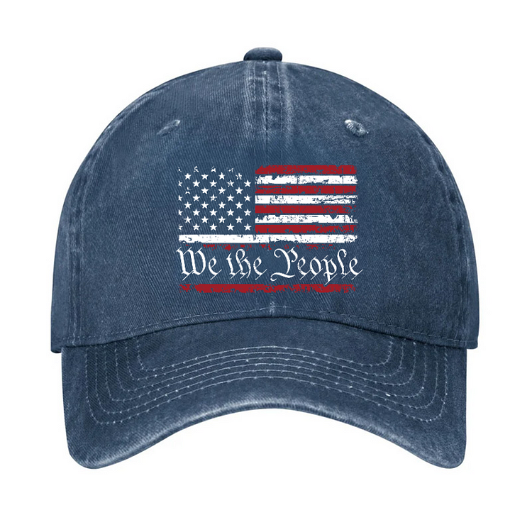We The People USA Flag Print America Hat
