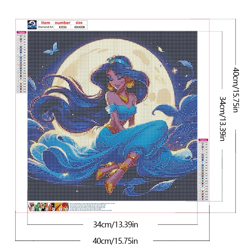 Diamond Painting - Full Round Drill - Moon Princess(Canvas|40*40cm)