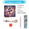 Diamond Painting-DIY Crystal Rhinestone Butterfly Dance Girl(Box Packaging)