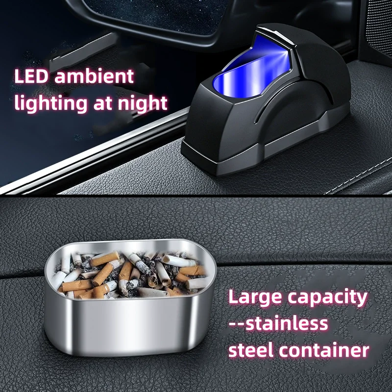 Car Ashtray with Lid-late model Car door Automotive Ashtray,Portable Ash Tray for Car