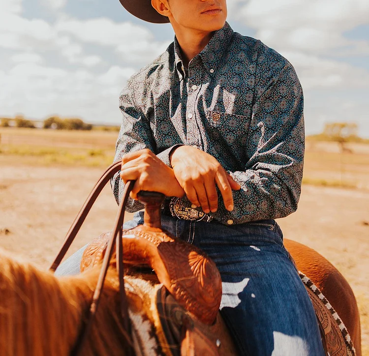 Men's West Cowboy Style Shirt