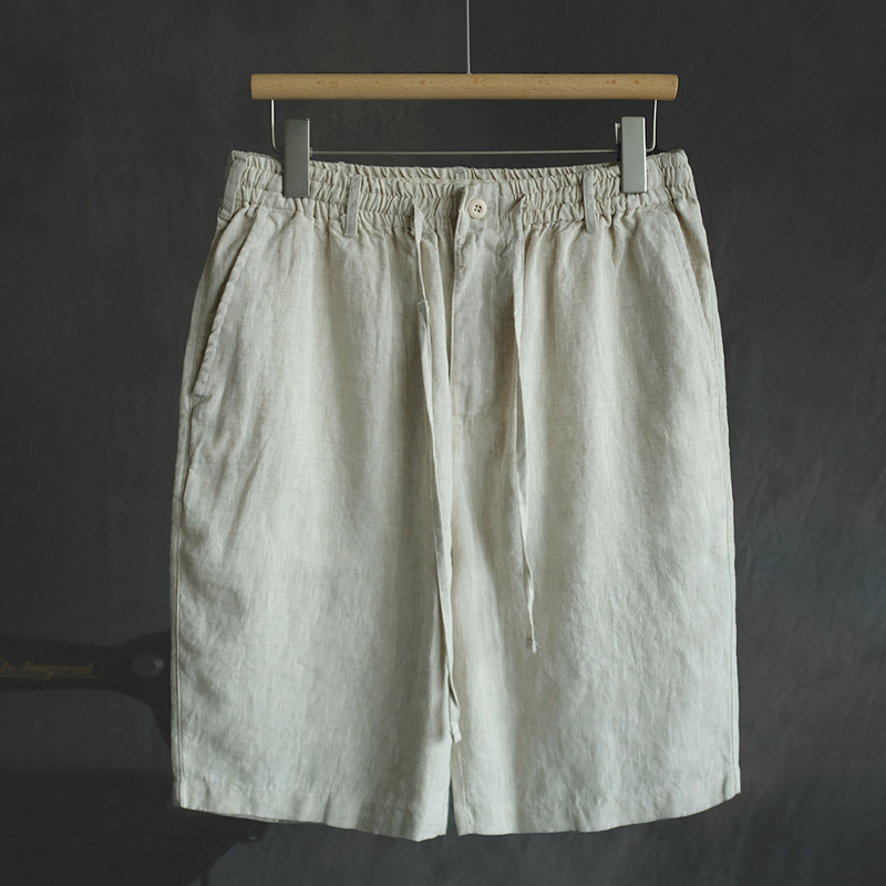 Men's Casual Thin Straight Linen Shorts