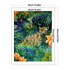 >SALE<Full Embroidery Cotton Thread 11CT Printed Leopard Cross Stitch Artwork 50x65cm