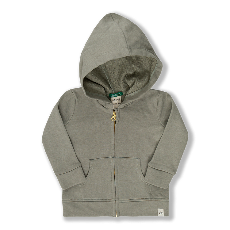 Harbor Gray Zip Hoodie
