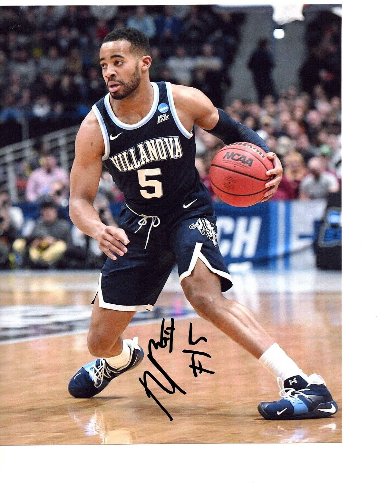 Phil Booth Autograph Signed basketball Photo Poster painting 8x10 Villanova Wildcats Champs