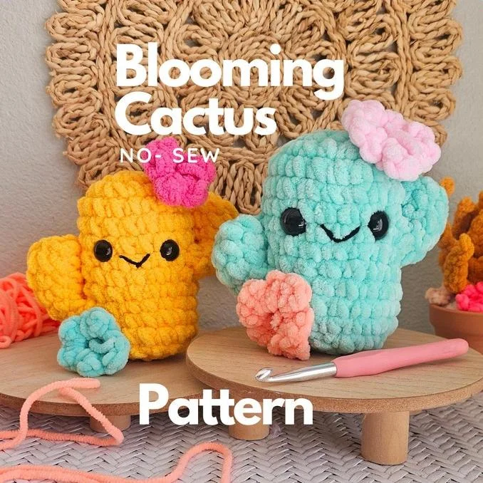 Blooming Cactus Crochet Pattern PDF  —【Digital Pattern】