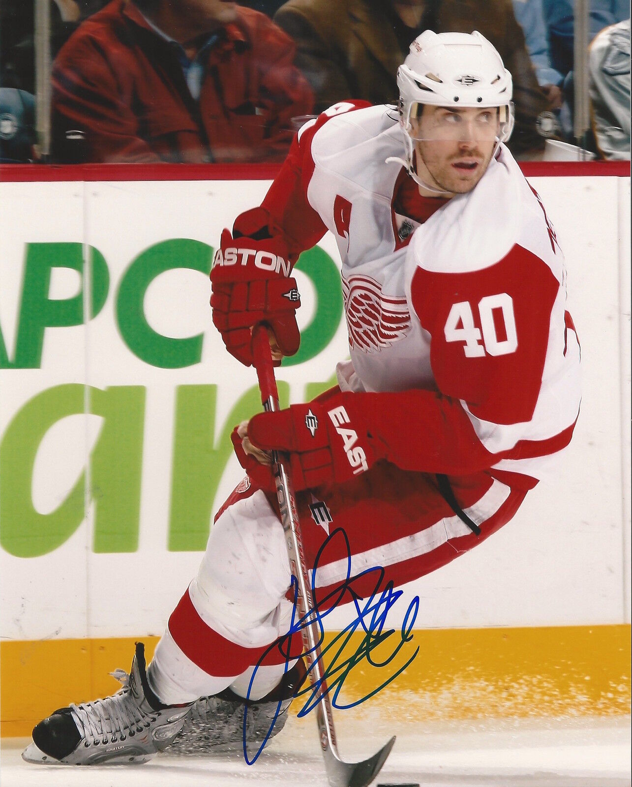 GFA Detroit Red Wings * HENRIK ZETTERBERG * Signed 8x10 Photo Poster painting AD1 COA