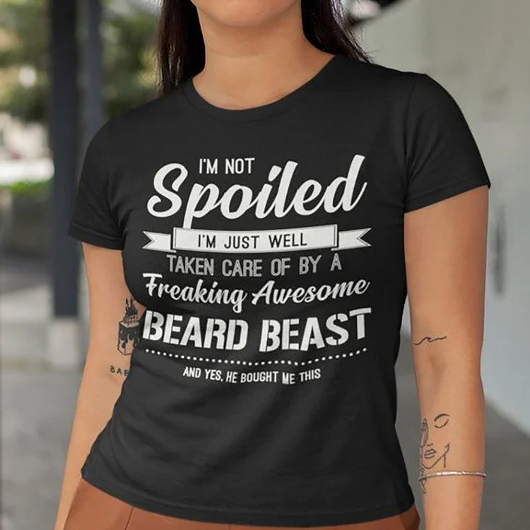 "I'm Not Weird I'm Limited Edition"Personalized Slogan Print Fashion Casual Women's T-Shirt