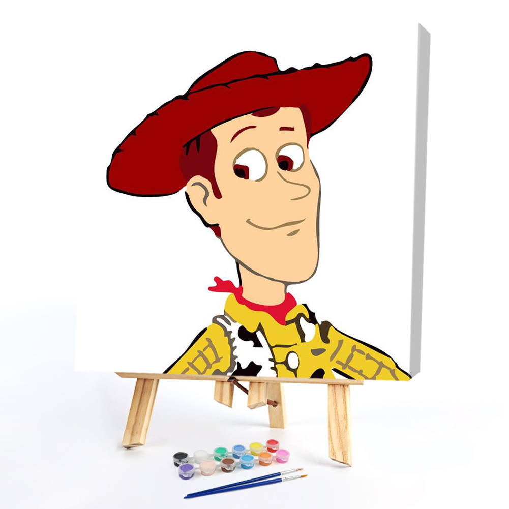 

20*20CM - Paint By Numbers - Cartoon Toy, 501 Original