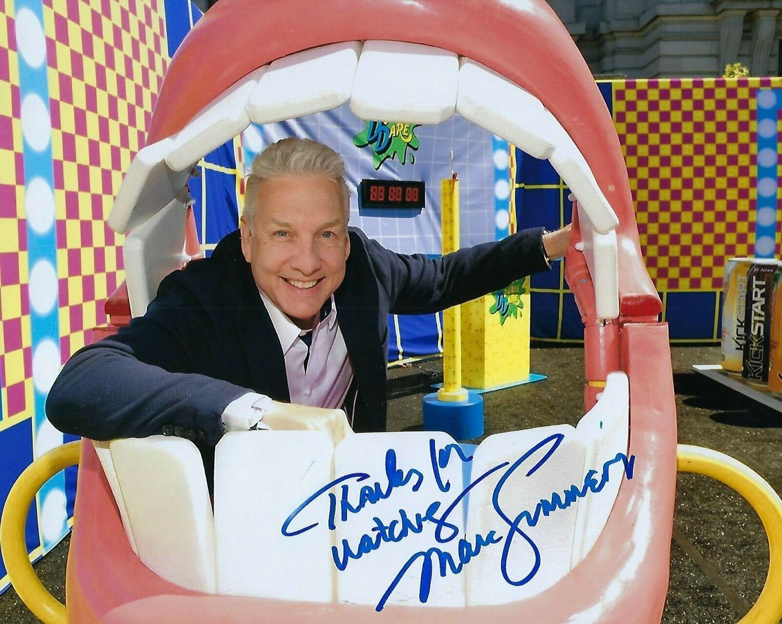 GFA Double Dare Host * MARC SUMMERS * Signed 8x10 Photo Poster painting M3 COA