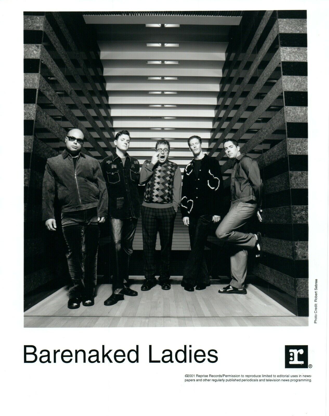 BARENAKED LADIES Rock Music Band 8x10 Promo Press Photo Poster painting Reprise Records 2001