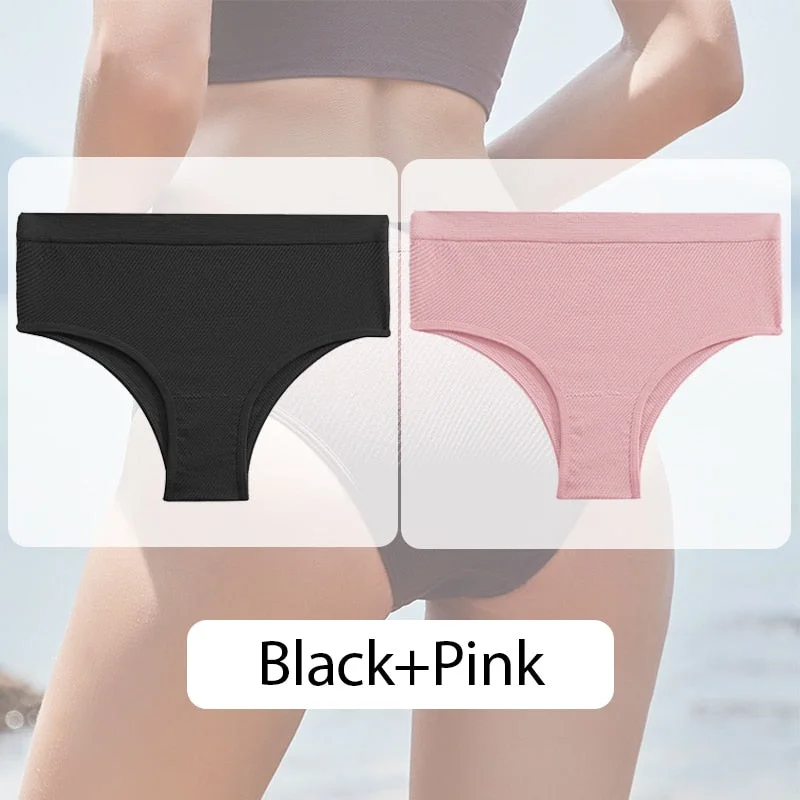FINETOO Women Seamless Panties M-XL Low Waist Briefs Ladies Comfortable Underpants Sexy Girls Underwear Female Lingerie 6 Colors