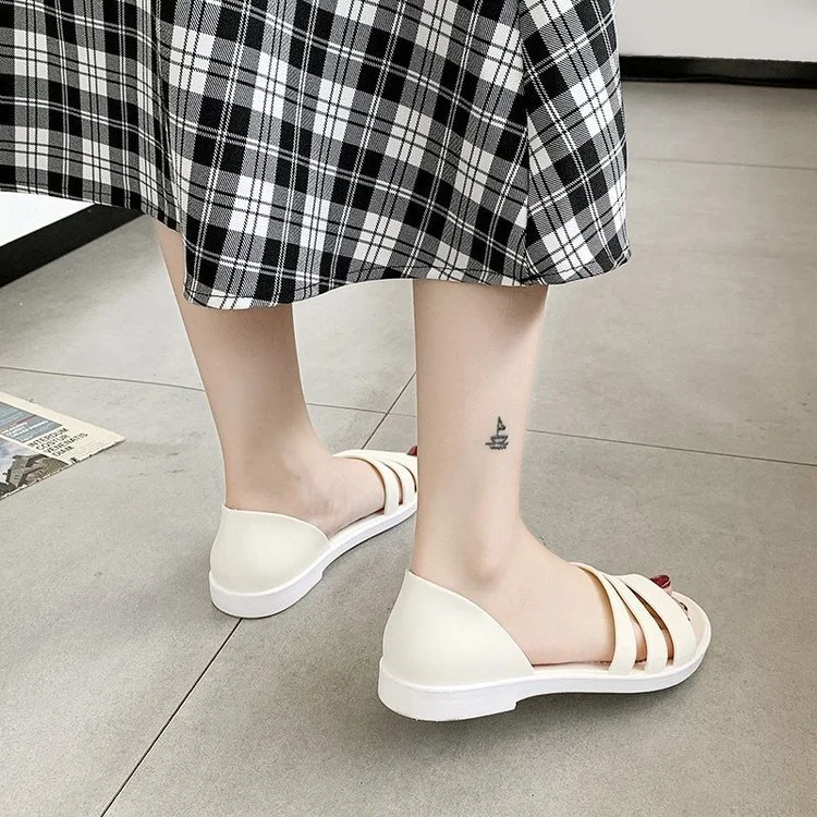 Wongn Wongn 2023 New Waterproof Non-Slip Open-Toe Flat Sandal Women's Shoes Mother Shoes