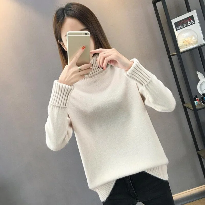 Sweater Female 2020 Autumn Winter Cashmere Knitted Women Sweater And Pullover Female Tricot Jersey Jumper Pull Femme