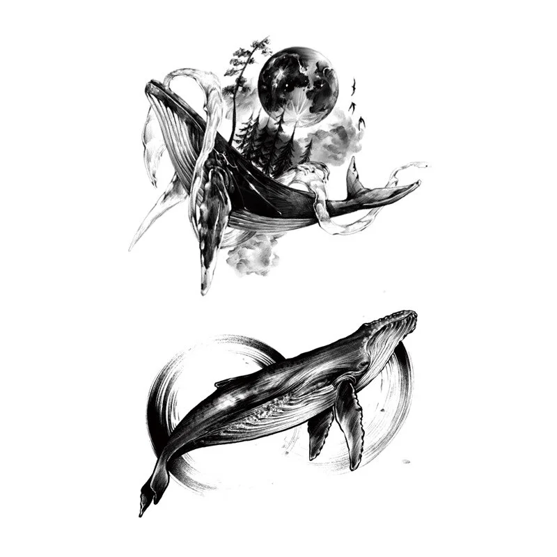 Sdrawing Waterproof Temporary Flower Tattoos Women Beauty Rose Butterfly Flash Feather 3D Fake Tattoo Arm Waist Hand Sticker Men