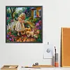 Garden Girl-Full Round Diamond Painting 40*40cm