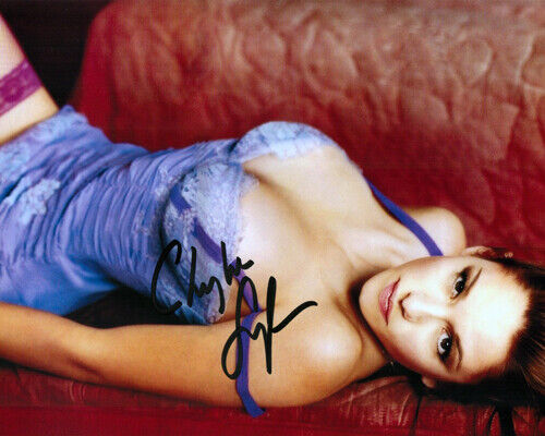 Autographed Photo Poster painting Chyler Leigh Signed 8 x 10