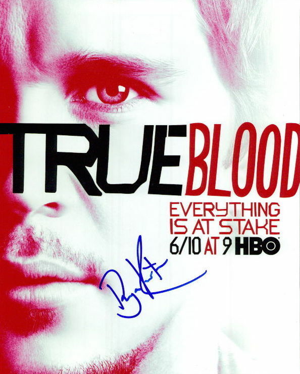 Ryan Kwanten (True Blood) in-person signed 8x10 Photo Poster painting