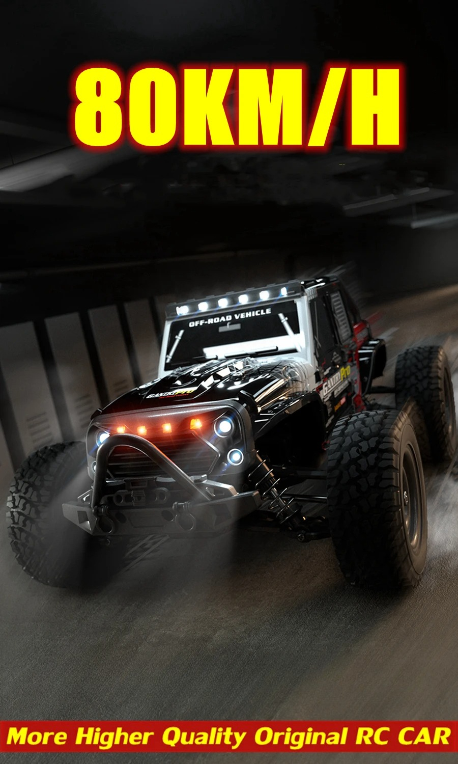 Tegooe 116 Scale High Speed RC Off-Road Racing Truck - 4WD Remote Control Toy