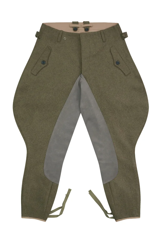   HJ German Brown Wool Riding Breeches German-Uniform