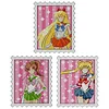 (3pcs)Sailor Moon Partial Counted Cross Stitch Fridge Magnet Kit 14CT 2-Strand 7x8cm Backstitch