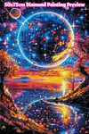 Luxury AB Velvet Diamond Painting Kit - Planet Landscape