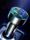 5 Ports Car Charger USB C Car Adapter 15.5W 4USB+Type-C for iPhone for Samsung